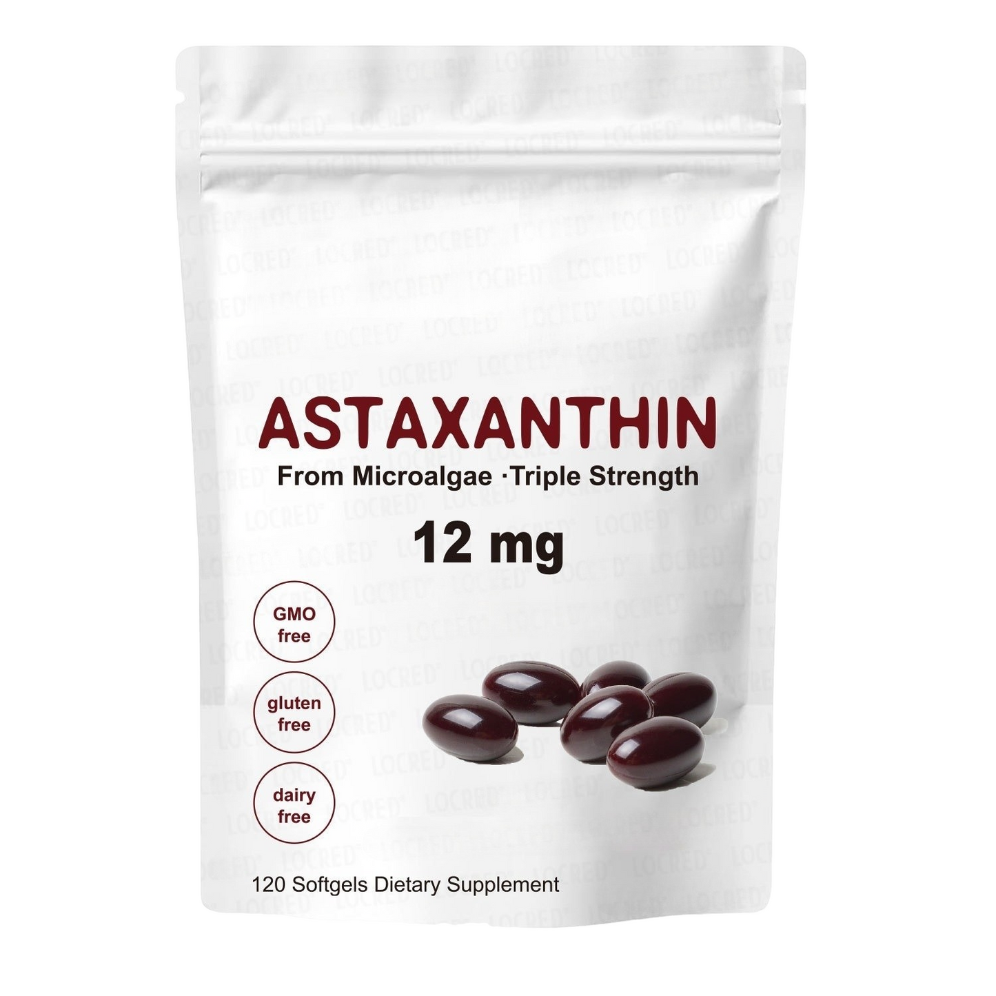 Astaxanthin Flüssigweichkapseln – 120 Kapseln pro Beutel