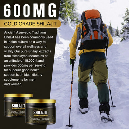 Gold Grade Shilajit Resin with Fulvic Acid & 85+ Trace Minerals