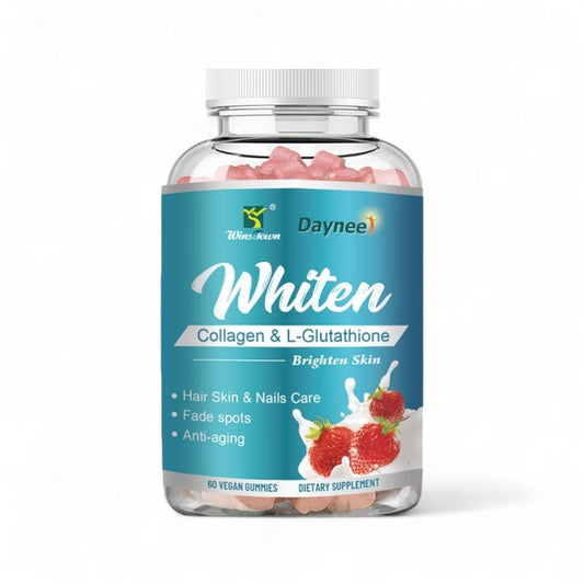 Aufhellende Kollagen- und L-Glutathion-Gummibärchen – 60 Stück pro Flasche